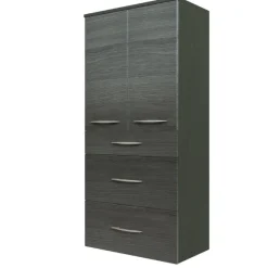 FlorentBadezimmer : Spiegelschrank, Waschtischschrank, Säulenschrank, Ablageschrank - Eiche grau