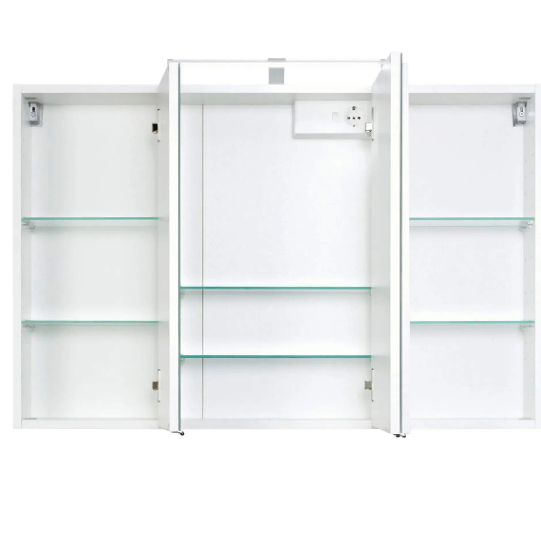 FlorentBadezimmer : Säulenschrank, Spiegelschrank, Waschbeckenschrank - Hochglanz weiß