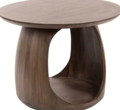 Flow Solid M Beistelltisch: Acacia Glaze Brown