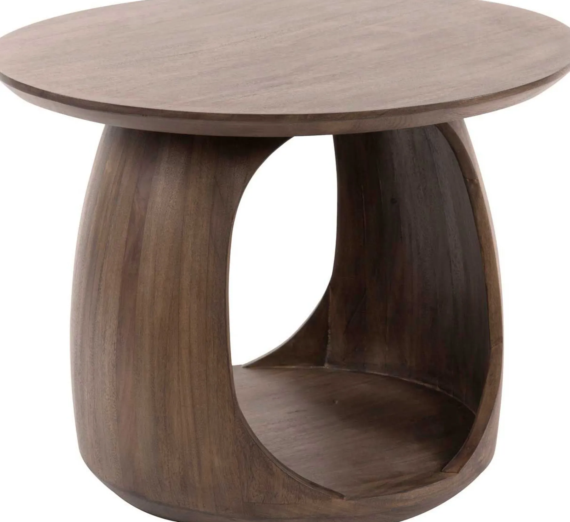 Flow Solid M Beistelltisch: Acacia Glaze Brown
