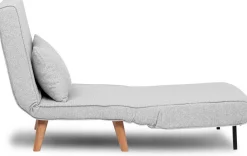 Folde Single 1-Sitzer-Schlafsofa | Teddystoff | Grau