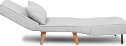 Folde Single 1-Sitzer-Schlafsofa | Teddystoff | Grau