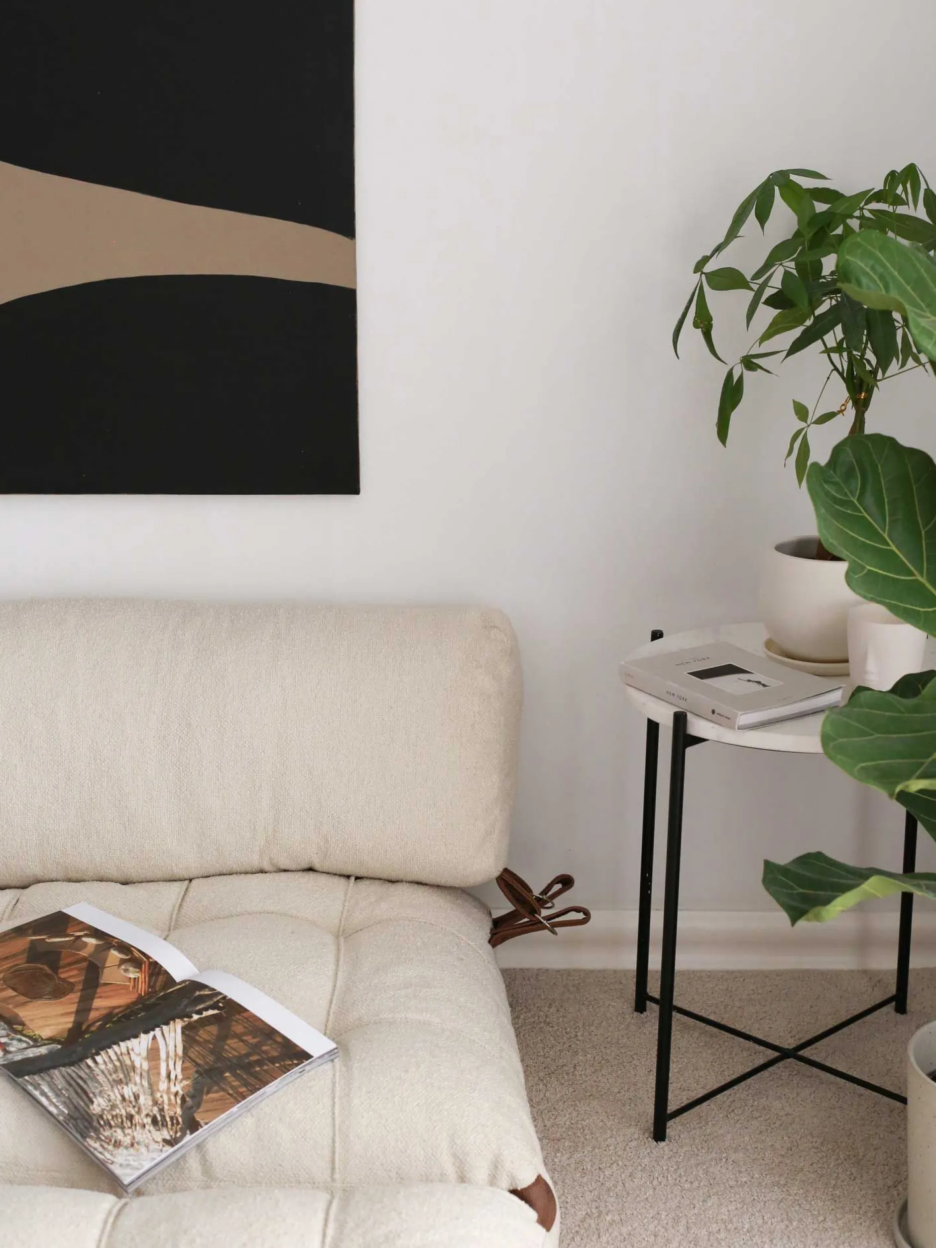 Fold Kadife 2-Sitzer-Schlafsofa | Teddystoff | Creme