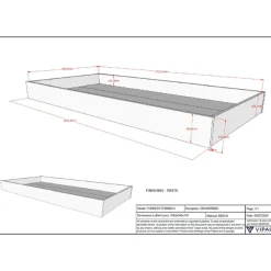 Forrest Hausbett 90x200 mit Rollbett und Schlafzelt - Buchenholz - weiß/rosa