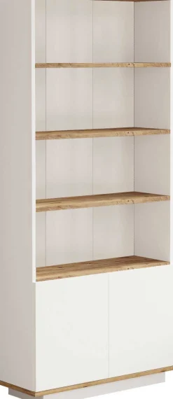 FR16 Bücherregal | 100 % MELAMIN | Atlantische Kiefer, Weiß