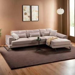 Frido Ecksofa | BUCHENHOLZ / SPANPLATTE | Beige