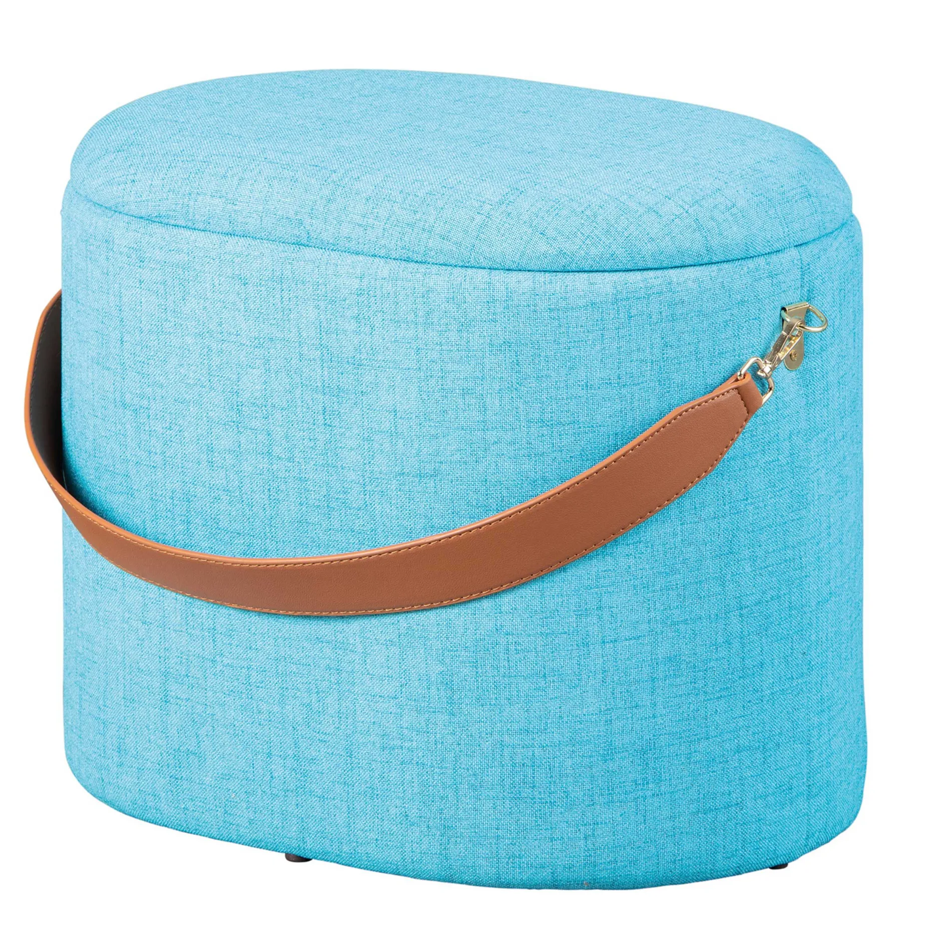 Fußhocker Dilia mit Stauraum - blau