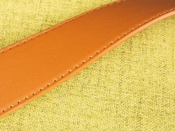 Fußhocker Dilia mit Stauraum - gelb-grün