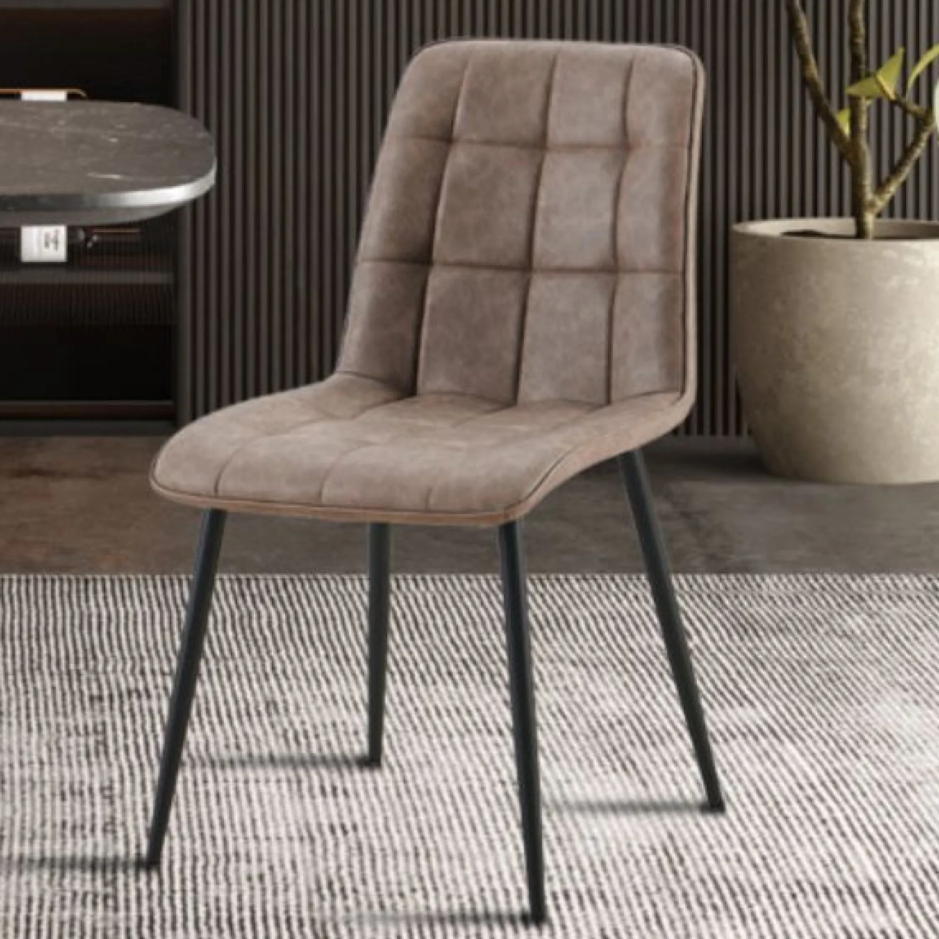 Furax Stuhl | 47 x 60 x 88 cm | Dunkelbraun