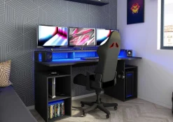 Gaming-Schreibtisch Tadic 178cm - grau