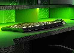 Gaming-Schreibtisch Tadic 178cm - grau