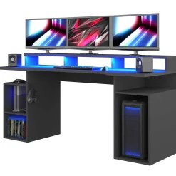 Gaming-Schreibtisch Tadic 178cm - grau