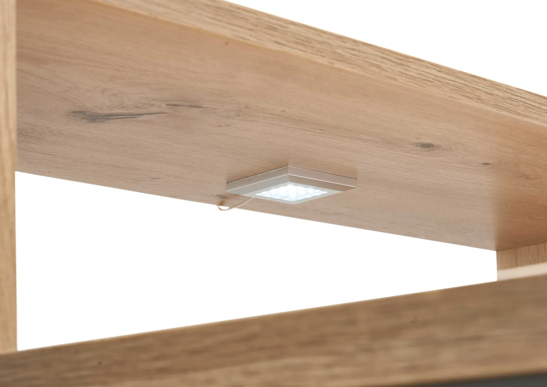 Gaming-Schreibtisch Tudi inkl. Lampe - grau/holz