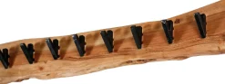 Garderobe Avery 8 haken industrial - akazienholz