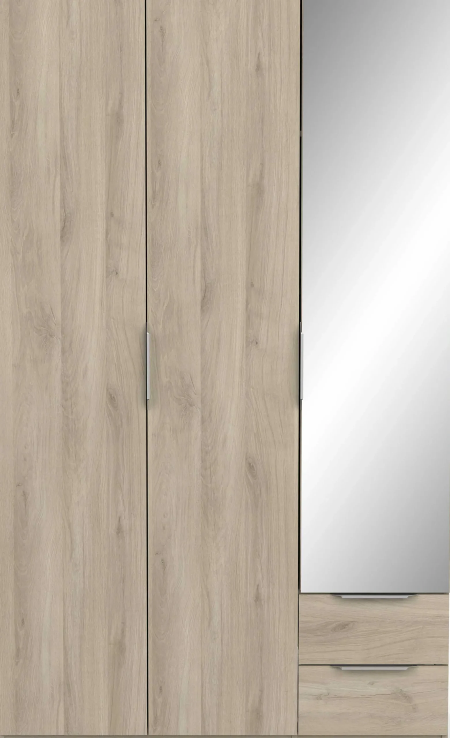Garderobe Spectre 120cm mit Spiegel - Eiche