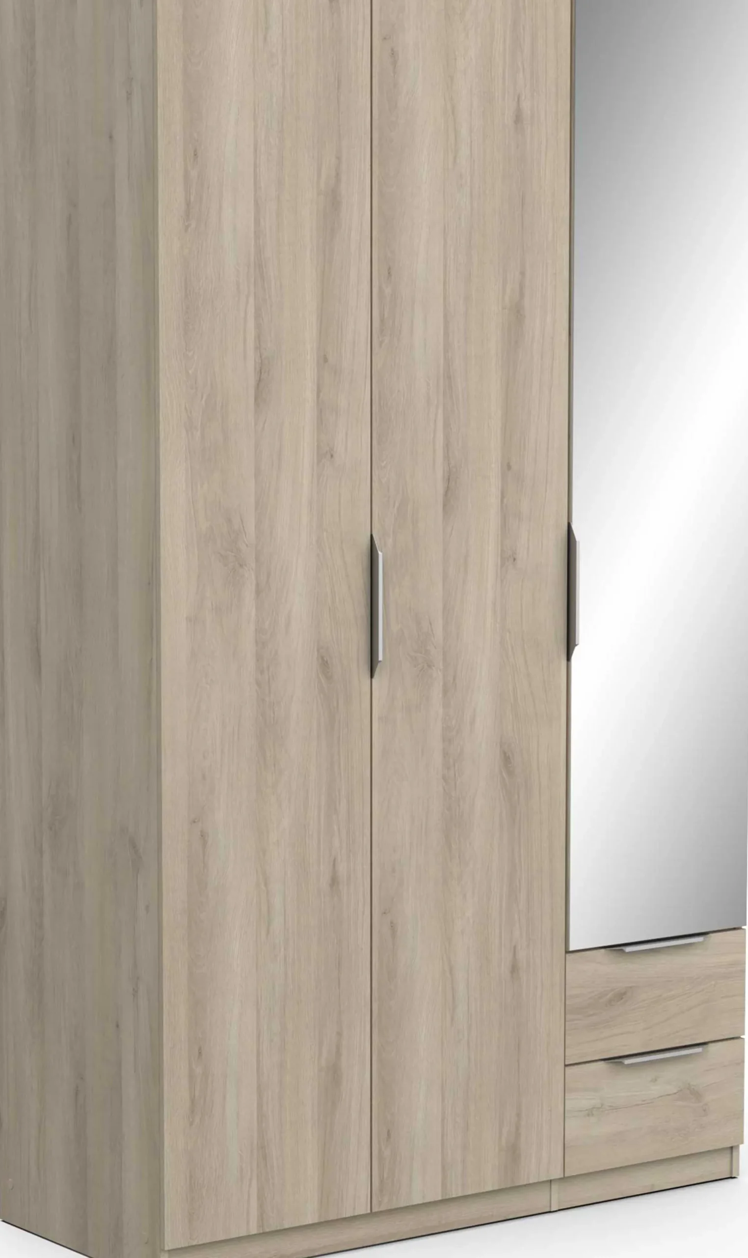 Garderobe Spectre 120cm mit Spiegel - Eiche