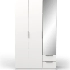 Garderobe Spectre 120cm mit Spiegel - matt weiß