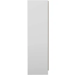 Garderobe Spike 112/185cm mit Vorhang - weiß/taupe