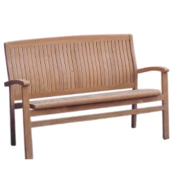 Gartenbank Elizabeth Gescova - Teakholz - 150x56x90 cm - Braun