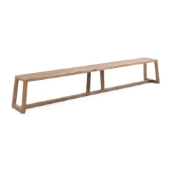 Gartenbank Hermosa 300 cm Gescova - Recyceltes Teakholz - Braun