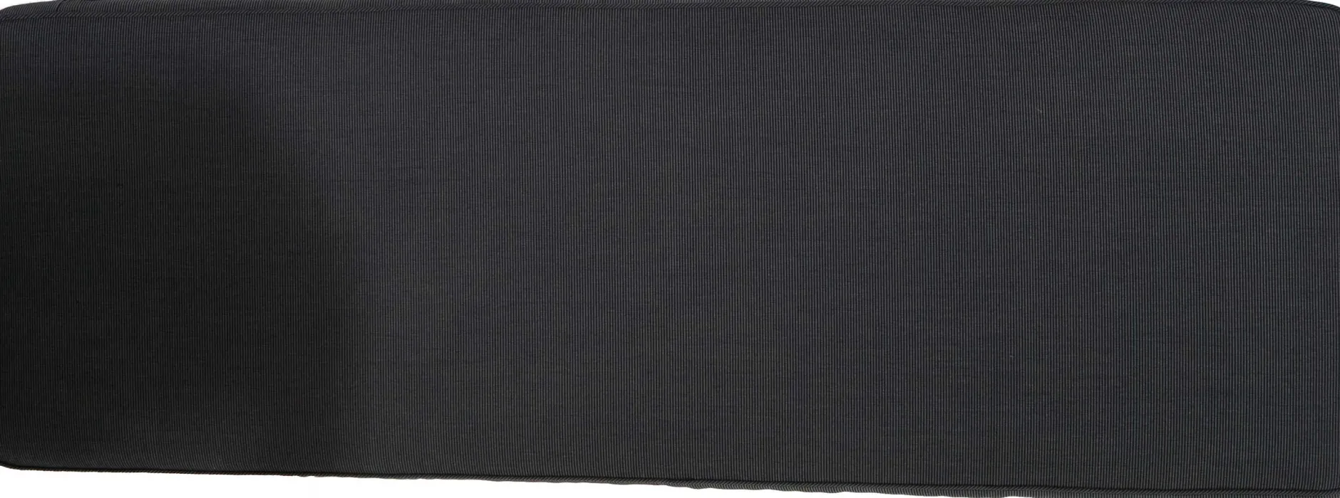 Gartenbankkissen 150 cm Gescova - Textil anthrazit - 140x48x5 cm