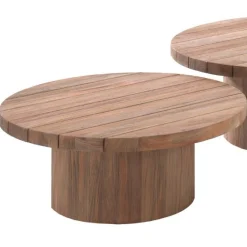 Garten Couchtisch Noah Gescova - Teakholz - Ø75 x 30 cm - Braun