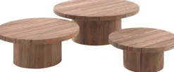 Garten Couchtisch Noah Gescova - Teakholz - Ø92 x 34 cm - Braun