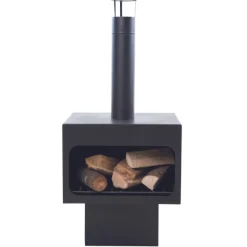 Gartenfeuer Dakota XL Stahl - schwarz
