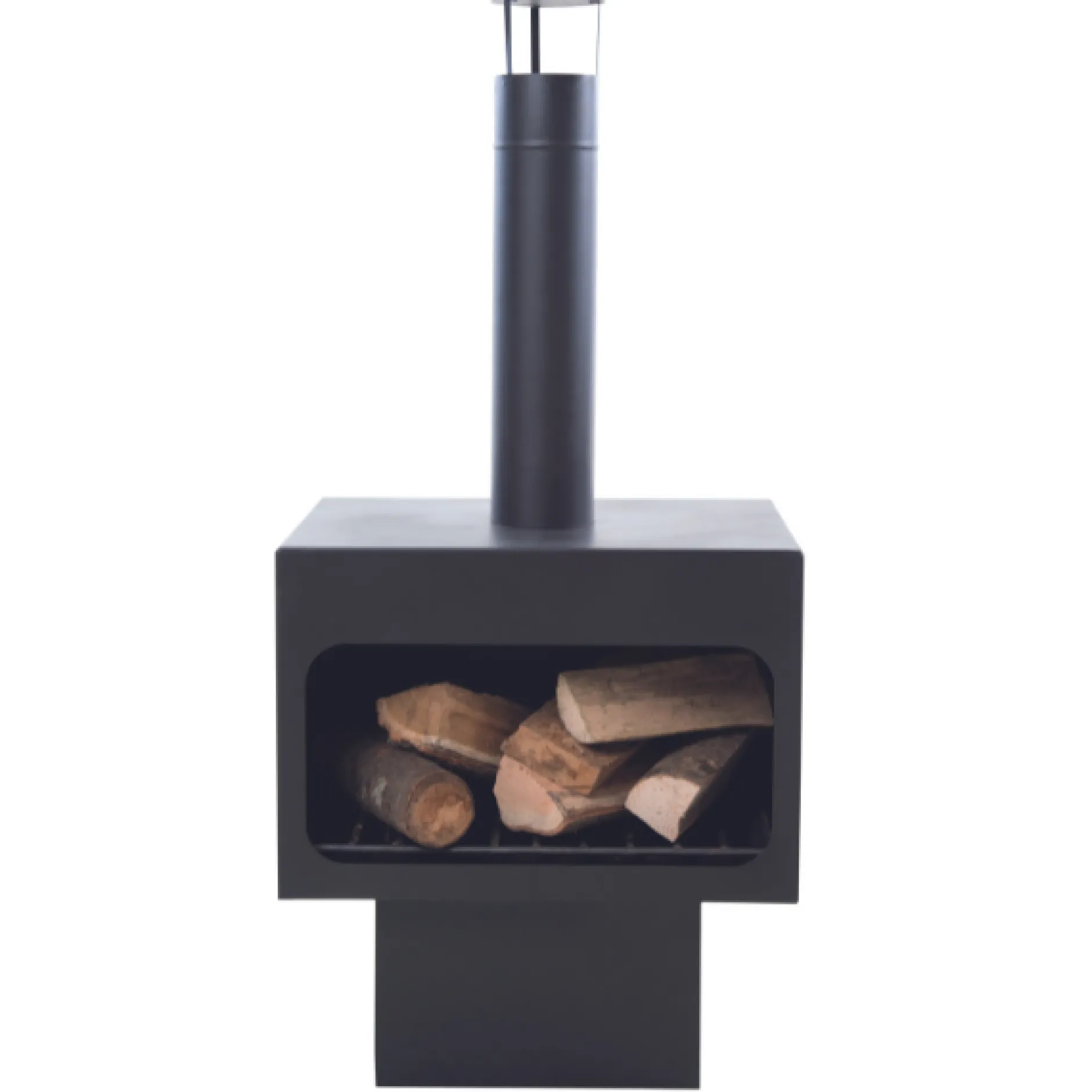 Gartenfeuer Dakota XL Stahl - schwarz