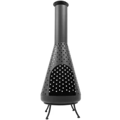 Gartenfeuer Nafi 35x108cm Stahl - schwarz