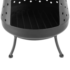 Gartenfeuer Nafi 35x108cm Stahl - schwarz
