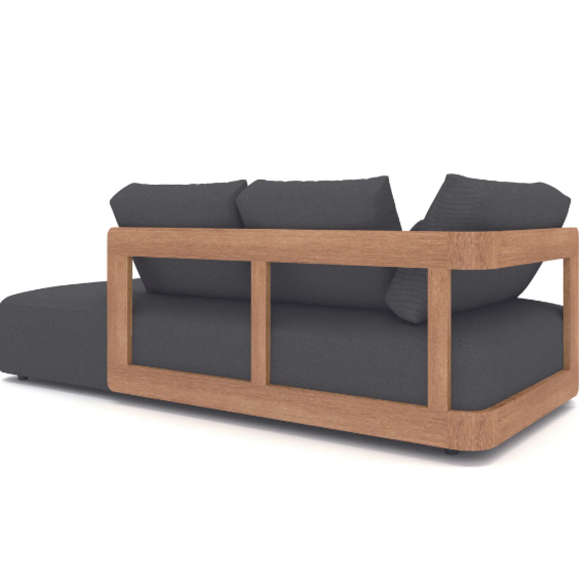 Gartenliege Raphael gescova - Textilene - 100x208x58 cm - Schwarz