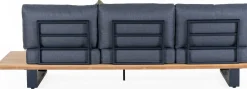 Garten-Lounge-Set Valdez Gescova - Aluminium und Texlene - 2 Sofas & Couchtisch - Anthrazit
