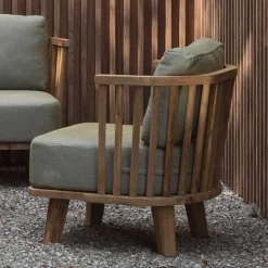 Gartensessel Casablanca Gescova aus Teakholz 80x70x70 cm Braun
