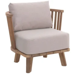 Gartensessel Casablanca Gescova aus Teakholz 80x70x70 cm Braun