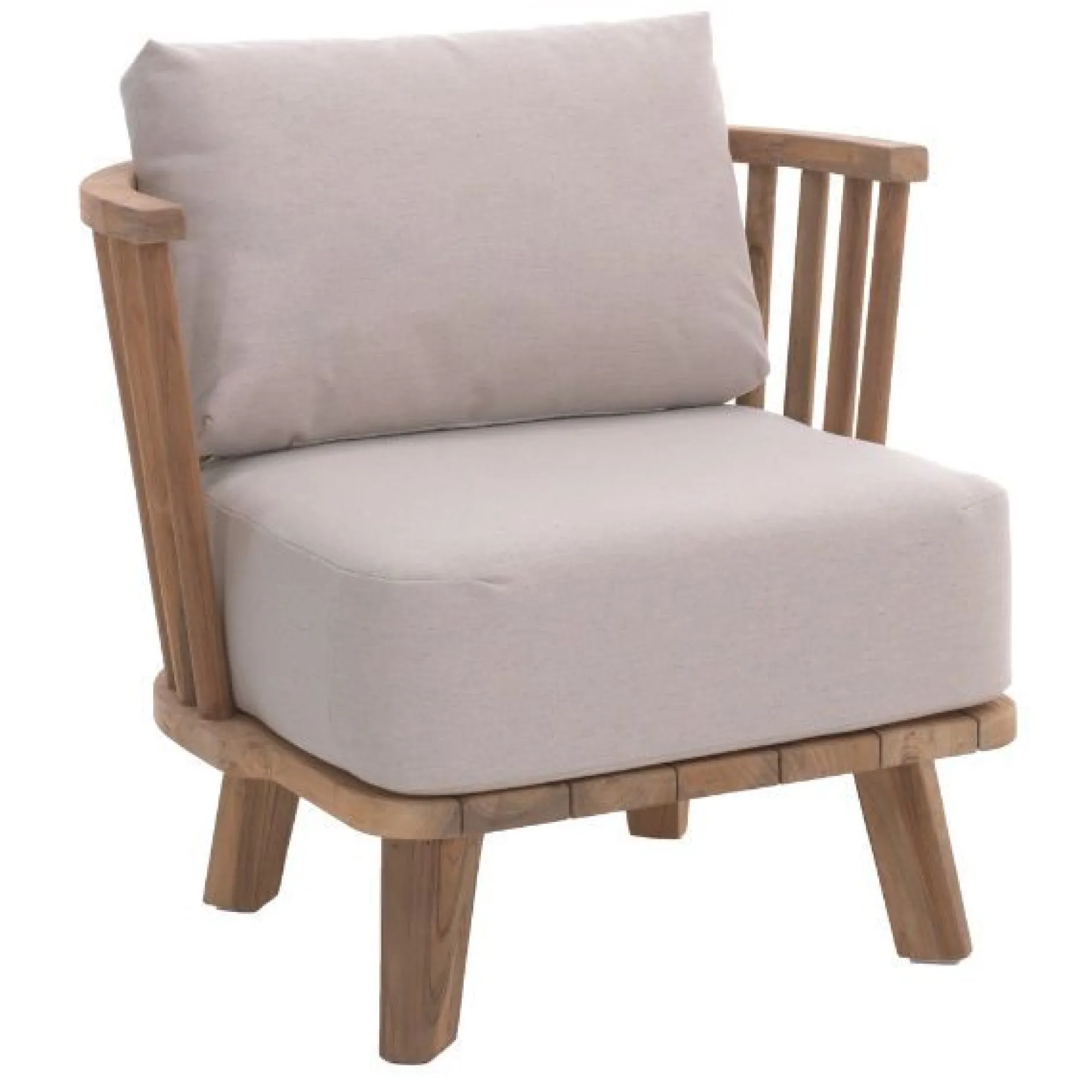 Gartensessel Casablanca Gescova aus Teakholz 80x70x70 cm Braun