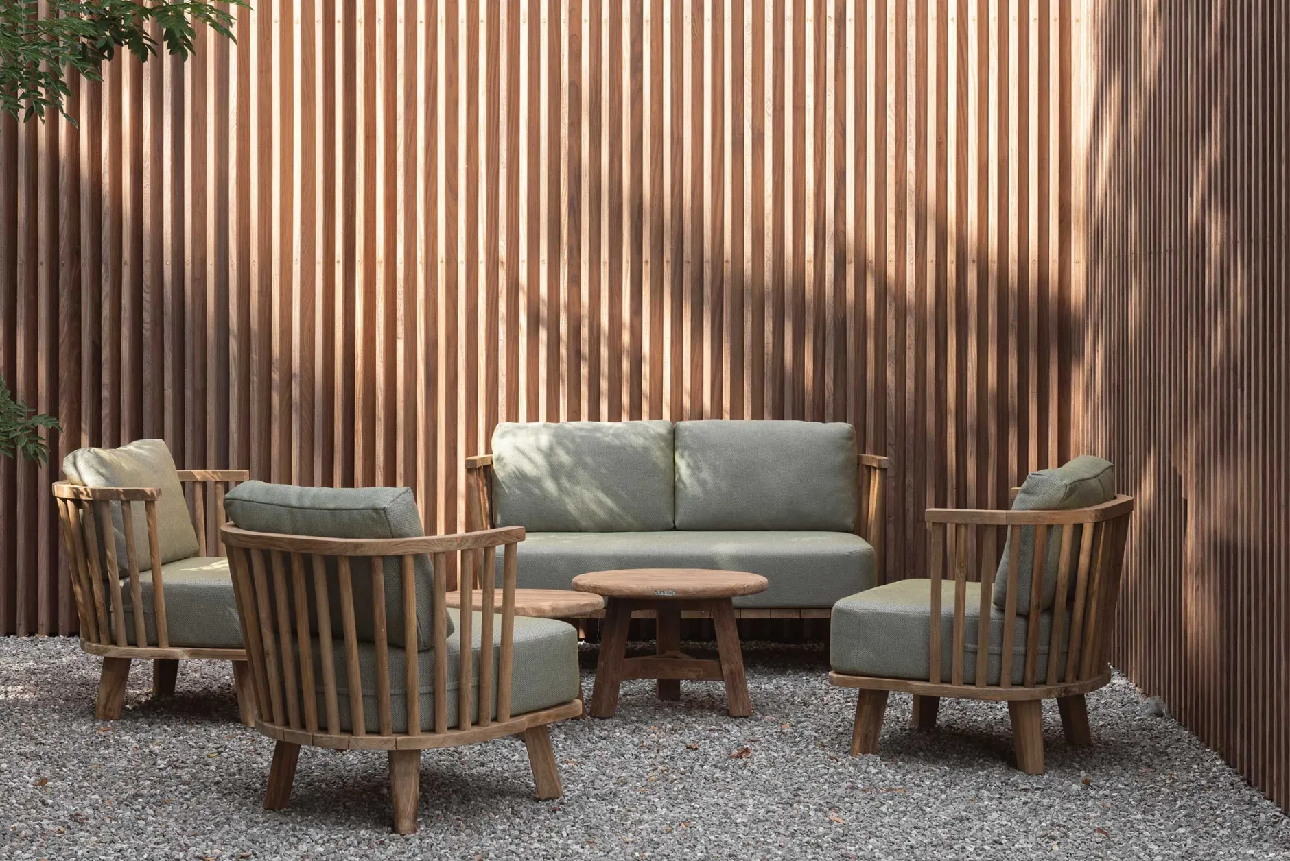 Gartensessel Casablanca Gescova aus Teakholz 80x70x70 cm Braun