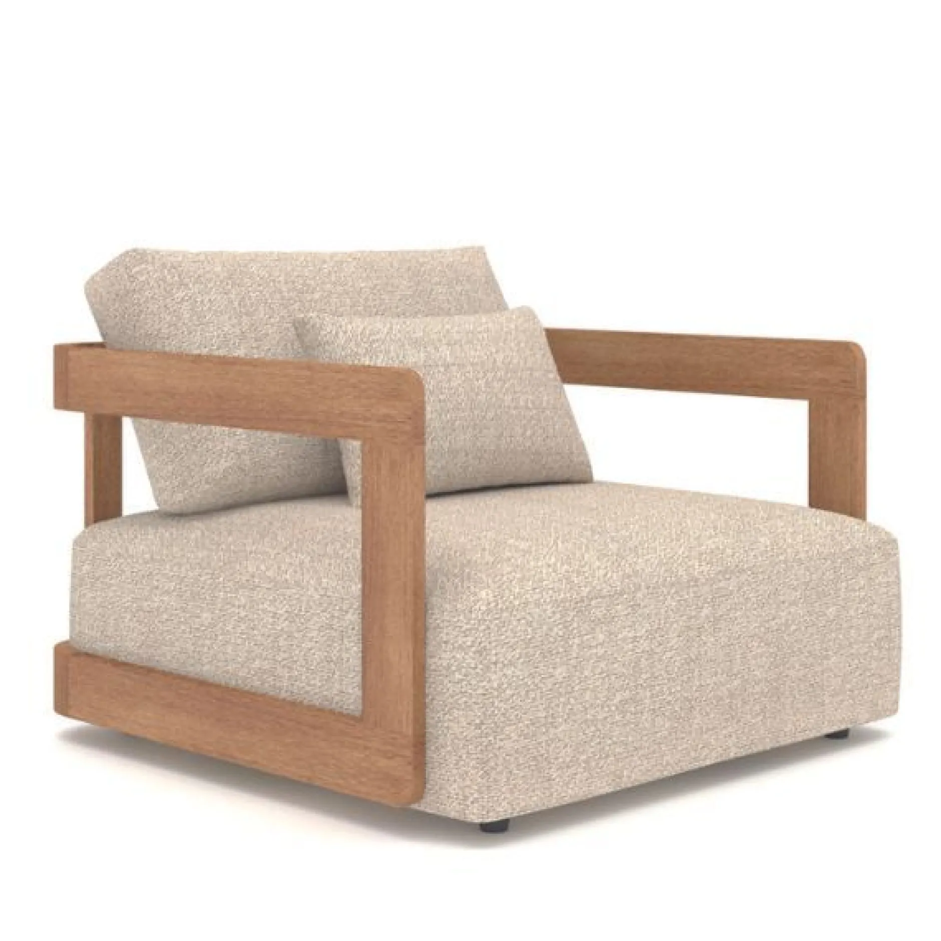 Gartensessel Evanilson Gescova - Textileen Beige - 102x100x58 cm