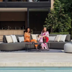 Gartenset Lagos Gescova - Aluminium und Textileen - Anthrazit