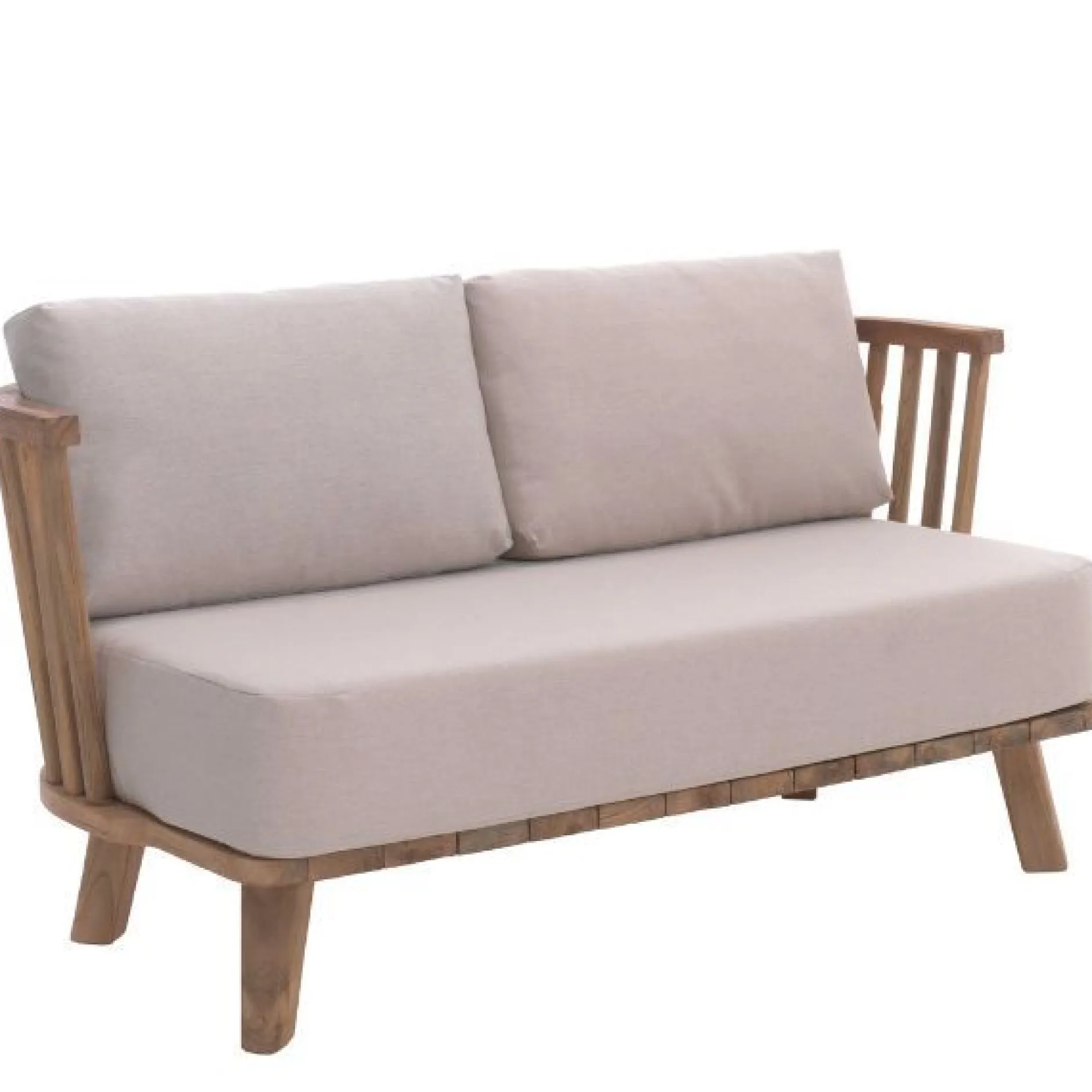 Gartenstuhl Fez Gescova - Teakholz, Beige - 61x65x85 cm