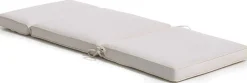 Gartenstuhl Kissen verstellbar gescova - Textil - 121,5x49x7 cm - Beige