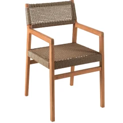 Gartenstuhl Luna Gescova – Teakholz Braun 50x55x82 cm