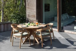 Gartenstuhl Makassar Gescova - Massives Teakholz - Naturbraun