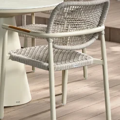Gartenstuhl Midleton gescova - Aluminium sandfarben - 58x55x87 cm - Beige