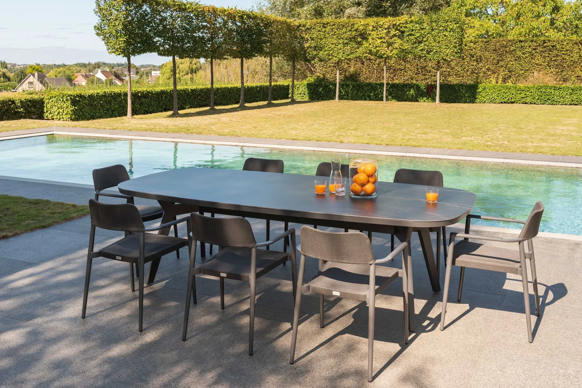 Gartenstuhl Pili Gescova - Aluminium/Textil - Aluminium Anthrazit