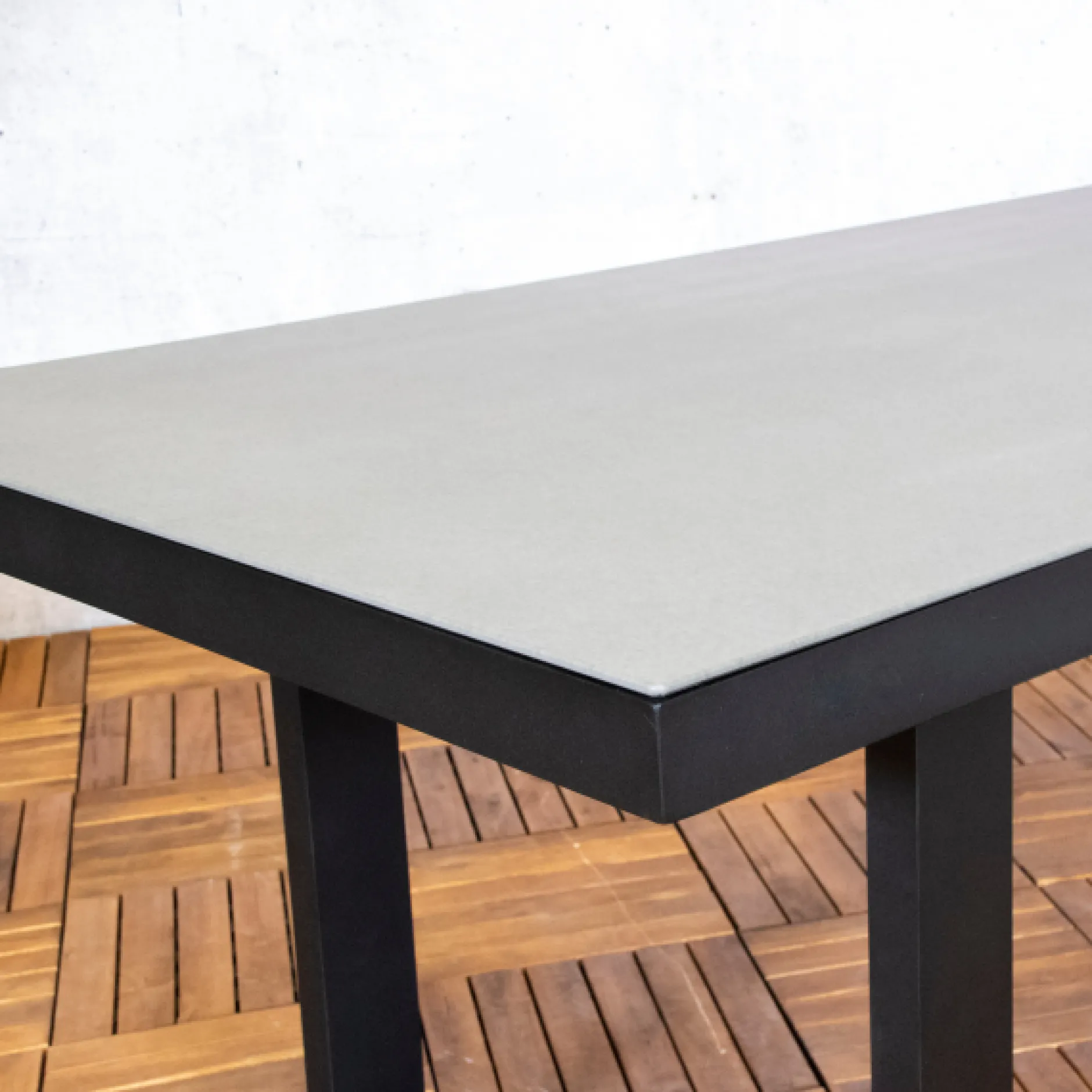 Gartentisch Amira 160x80 cm - Anthrazit/Keramik