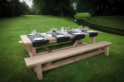 Gartentisch Broome Gescova - Massives Teakholz - 300x120x78 cm - Braun