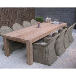 Gartentisch Darwin Gescova - Teakholz 250x100x78 cm Braun