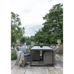 Gartentisch Denver - 210x100x75 cm - grau/schwarz