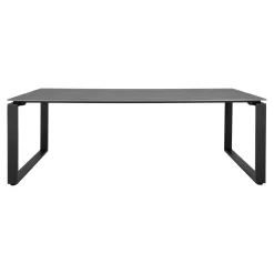 Gartentisch Denver - 210x100x75 cm - grau/schwarz